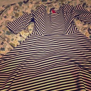 A cute girl zebra printed dress